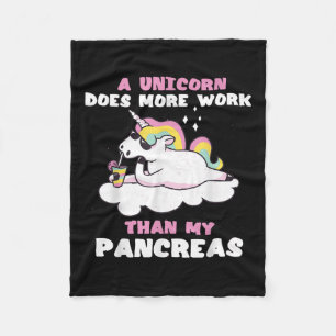 Manta Polar Diabetes de tipo 1 de unicornio de páncreas divert