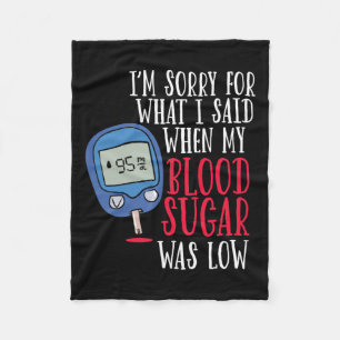 Manta Polar Diabetes divertidos