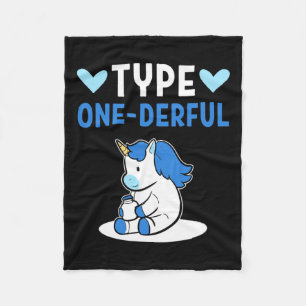 Manta Polar Diabetes Tipo 1 Niños Diabetes Unicornio Tipo 1 D