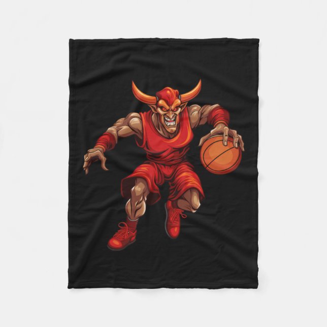 Manta Polar Diablo de baloncesto (Anverso)
