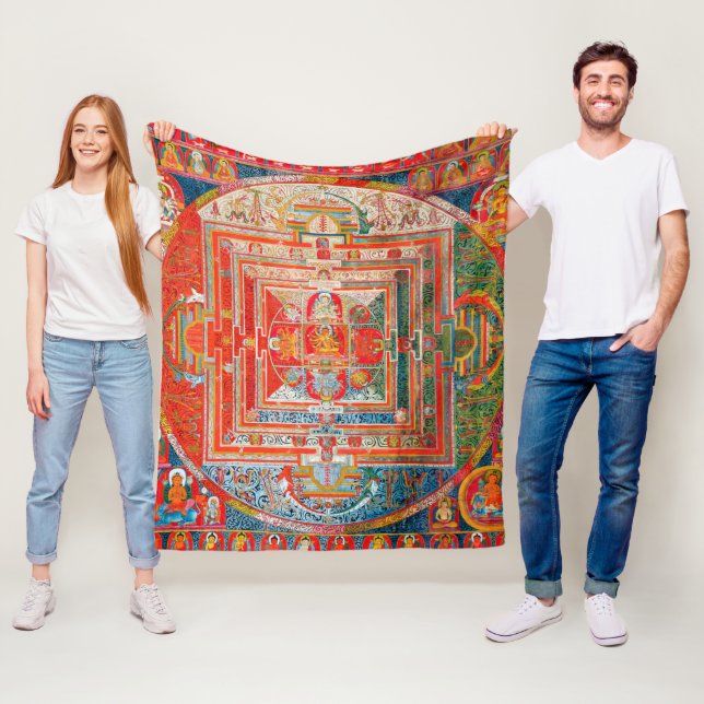 Manta Polar Diagrama cósmico de Mandala para meditación (In situ)