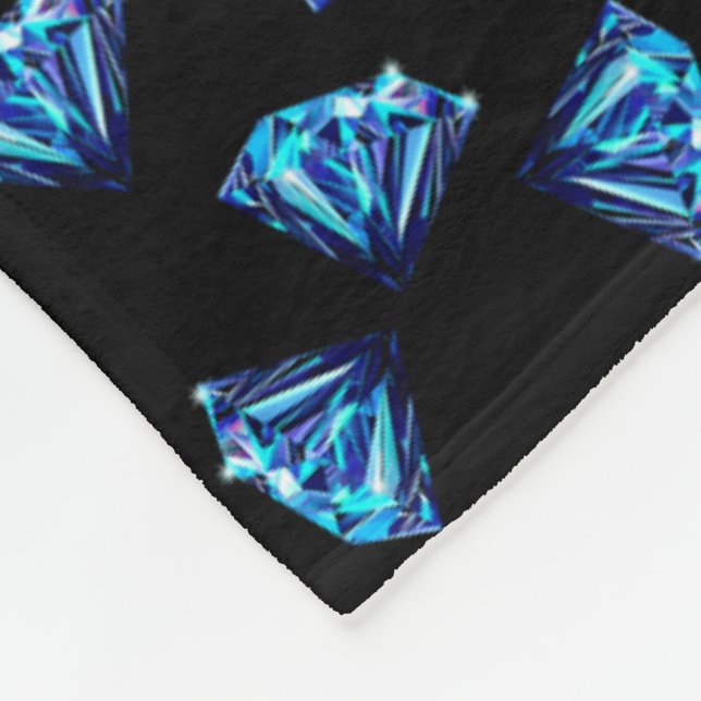 Manta Polar Diamantes azules (Esquina)