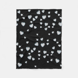 Manta Polar Diamantes de espuma cardíaca