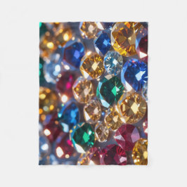 Manta Polar Diamantes De Muchos Colores