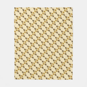 Manta Polar DIAMANTES dorado