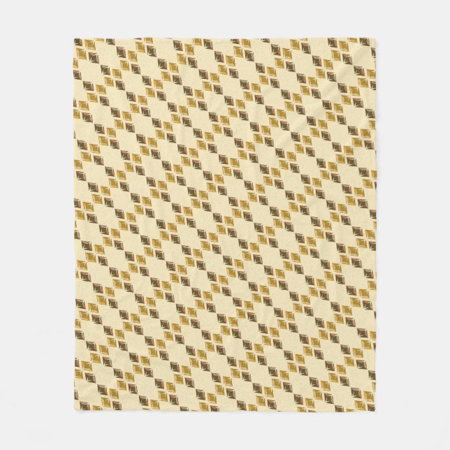 Manta Polar DIAMANTES dorado (Anverso)