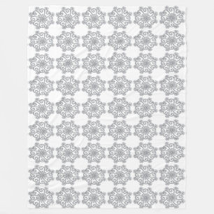 Manta Polar Diamond Snowflakes Fleece Blanket
