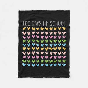 Manta Polar Días de corazones escolares 100.ª profesora vintag