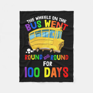 Manta Polar Días De Enfermería Escolar Rime Ruedas En El Autob