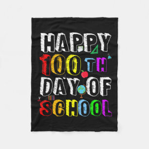 Manta Polar Días De Enseñanza Escolar Y Estudiante Felices 100