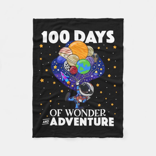 Manta Polar Días de escuela Astronauta Espacial Niños Niños 10 (Anverso)