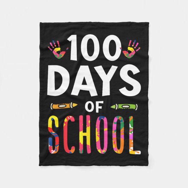 Manta Polar Días De Escuela Diciendo Cuto Equipo Dulce (Anverso)