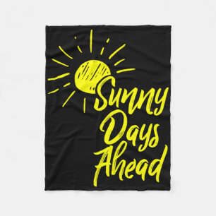 Manta Polar Días Soleados Antes Del Dibujo De Sol Amarillo Y E
