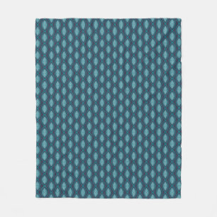 Manta Polar Diatom Algae Ogee Blue Fleece Blanket
