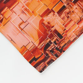 Manta Polar Dibujo abstracto en mosaicos esculpidos en tonos d