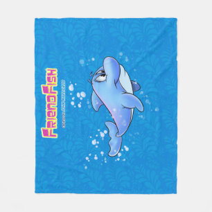 Manta Polar Dibujo animado lindo combinado del delfín