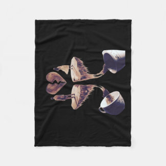 Manta Polar Dibujo con dibujo de café