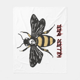 Manta Polar Dibujo de abejas asesinas
