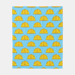 Manta Polar Dibujo de Casco Amarillo