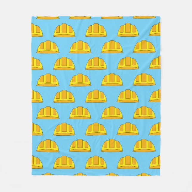 Manta Polar Dibujo de Casco Amarillo (Anverso)