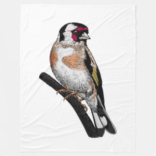 Manta Polar Dibujo de Goldfinch