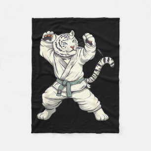 Manta Polar Dibujo de Tigre de Judo MMA Jiu-Jitsu Taekwondo Ar