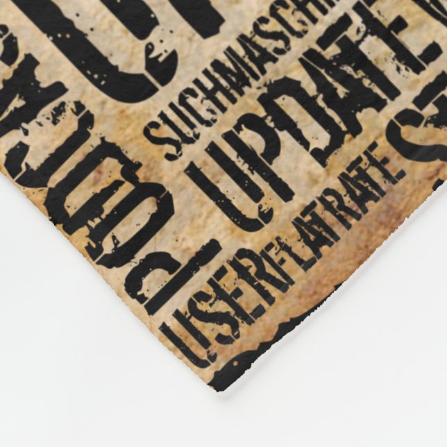 Manta Polar Diccionario de computadora - vintage (Esquina)