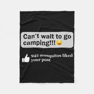Manta Polar Dicho divertido de camping Humor Chiste al aire li