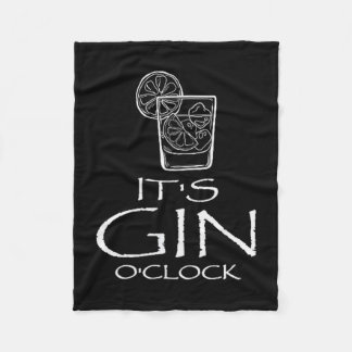 Manta Polar Dicho Divertido de Gin Tonic Oh Es La Hora del Gin