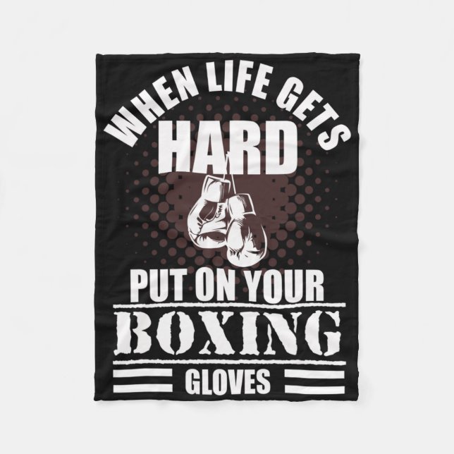 Manta Polar Dicho genial de kickboxing y boxeo  (Anverso)