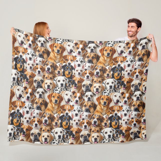 Manta Polar Diferentes razas de perros (In situ)