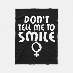 Manta Polar Díganme Sonreír Feminismo Feminista Fuerte