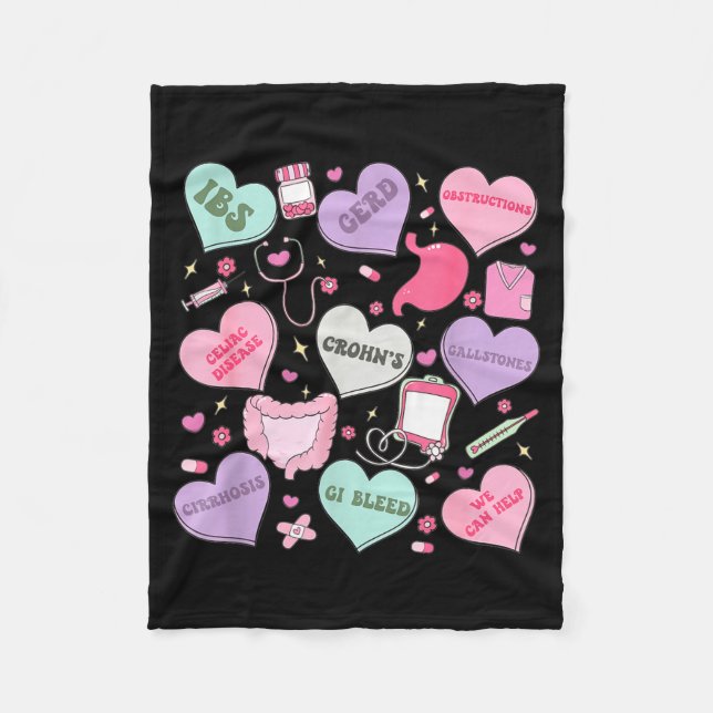 Manta Polar Digestive Divas Gastroenterology Nurse Valentine E (Anverso)