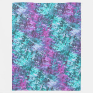 Manta Polar digihatch deslizante - verde azulado y morado: