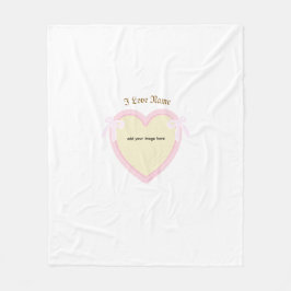 Manta Polar Dingus Bows & Heart Personalizado
