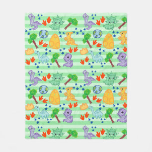 Manta Polar Dino Doodles Blanket - Dinosaurio Kawaii