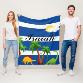 Manta Polar Dino en la playa