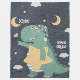 Manta Polar Dino Good Night Blanket