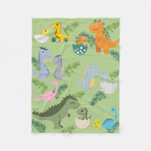 Manta Polar Dino Hatch & Helechos