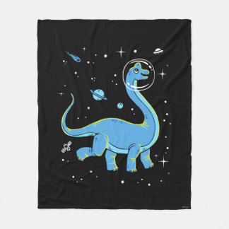Manta Polar Dinos De Brachiosauro Azul En El Espacio