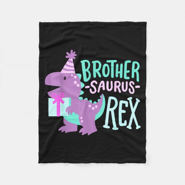 Manta Polar Dinosaur Birthday Brother Saurus T Rex Family Matc (Anverso)