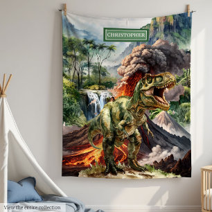 Manta Polar Dinosaur Blanket Boy Cumpleaños T-Rex