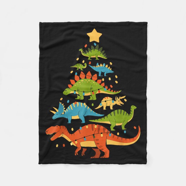 Manta Polar Dinosaur Christmas Tree Dino Trex Dinosaur Lover C (Anverso)
