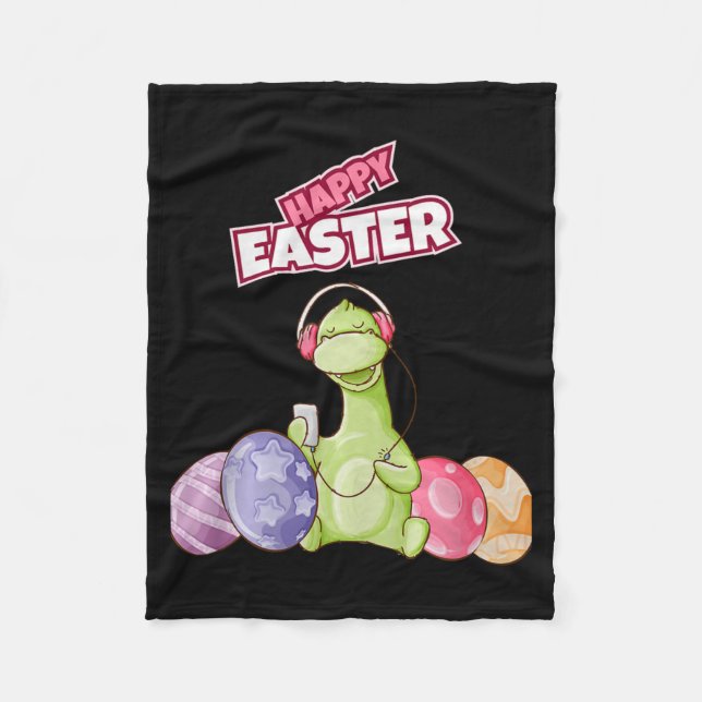Manta Polar Dinosaur Say Happy Easter Premium Tri-blend  (Anverso)