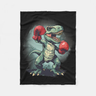 Manta Polar Dinosaurio Boxeador Boxeo Dinosaurio Kickboxing T-