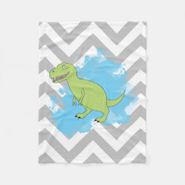 Manta Polar Dinosaurio con diseño de fondo acuarela