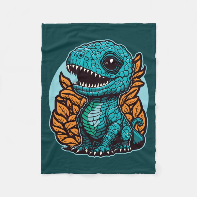 Manta Polar Dinosaurio de bebé lindo (Anverso)