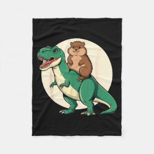 Manta Polar Dinosaurio marmota T-rex Humor Divertido Animal Su