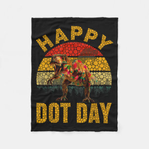 Manta Polar Dinosaurio T Rex Retro Amantes Lunares Feliz Día d