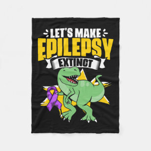 Manta Polar Dinosaurio Trex Apoya Epilepsia Superviviente Epil